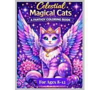 Magical Cats Coloring Book for Kids Ages 8-12: 40 Detailed Fantasy, Mandala & Adventure Cat Designs for Relaxation, Creativity & Stress Relief - Perfect Gift for Cat Lovers