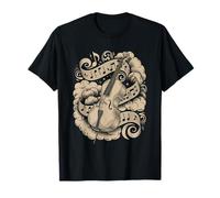Magical Cello Surrounded by Cloud Music Notes Camiseta