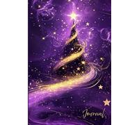 Magical Christmas Dreams Journal: A Festive Writing Notebook with Glowing Stars, Purple & Gold Holiday Art, and Whimsical Swirls