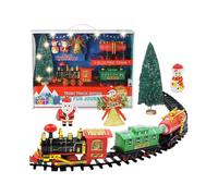 Magical Christmas-Themed Track Car, Electric Train with Lights And Sound for A Festive Holiday Experience, Battery-Operated Christmas Train Perfect