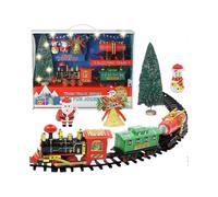 Magical Christmas-Themed Track Car, Electric Train with Lights And Sound for A Festive Holiday Experience, Battery-Operated