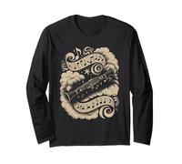 Magical Clarinet Surrounded by Musical Notes Manga Larga