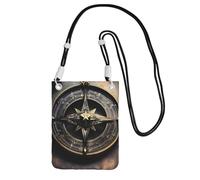 Magical Design - Bolsa cruzada para teléfono celular, diseño de runas nórdicas, brújula, para mujeres y hombres, impermeable, mini monedero para teléfono celular, cartera pequeña con correa ajustable