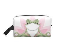 Magical Design - Bolsa de almacenamiento con estampado de brújula de runas nórdicas, bolsa de aseo de viaje duradera, bolsa organizadora portátil de maquillaje y cosméticos con cremallera, Bonita rana