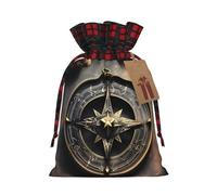Magical Design - Brújula de runas nórdicas, impresión de moda, bolsa de almacenamiento mediana con cordón, ligera y hermosa para varios festivales