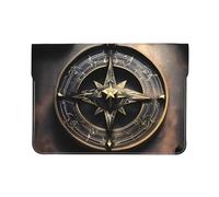 Magical Design - Funda de piel sintética para ordenador portátil de 33 cm, diseño de runas nórdicas, funda protectora para MacBook, bolsa delgada para computadora de viaje diario