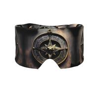 Magical Design Norse Runes Brújula ajustable para dormir, máscara de ojos y orejeras, diadema unisex para dormir de lado (26.8 x 4.3 pulgadas), cubierta cómoda para viajes en interiores y exteriores,