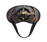 Magical Design Norse Runes Brújula opaca para dormir, poliéster suave, antiluz, elegante, adecuado para hombres y mujeres, para el trabajo diario y viajes al aire libre.