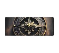 Magical Design Norse Runes Compass Mouse Pad 30.0 x 80.0 cm Base antideslizante para teclado RGB, mouse y portátil, adecuado para juegos y oficina.