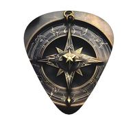 Magical Design Norse Runes Compass - Púas de guitarra impresas, juego de 12 piezas con estilos finos, medianos y gruesos, viene con una caja de almacenamiento