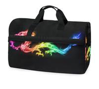 Magical Dragon - Bolsa de viaje para hombres, mujeres, niños, niñas y adolescentes, bolsa de gimnasio deportiva de gran tamaño con compartimento para zapatos, bolsa de entrenamiento para yoga, fin de
