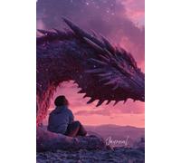 Magical Dragon Halloween Journal: A Fantasy Writing Notebook with a Glowing Dragon Under a Pink & Purple Sky - Magical, Glittering, and Enchanting