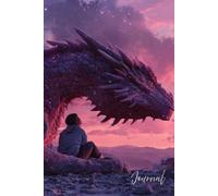 Magical Dragon Halloween Journal: A Fantasy Writing Notebook with a Glowing Dragon Under a Pink & Purple Sky - Magical, Glittering, and Enchanting