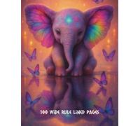 Magical Elephant & Butterfly Notebook | Fantasy Art Journal | Writing & Creativity: 100 Wide Rule Lined Pages | 8.5 x 11 inches