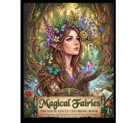 Magical Fairies Coloring Book for Adults: 50 Enchanting Fantasy Designs Featuring Beautiful Fairies, Mythical Forest Creatures, and Magical Woodlands for Stress Relief and Relaxation