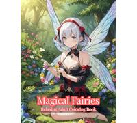 Magical Fairies: Relaxing Adult Coloring Book for Stress Relief