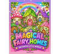 Magical Fairy Homes: Enchanted Little Worlds: Fantasy Houses Coloring Book for Relaxation and Stress Relief