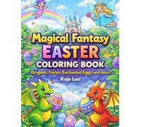 Magical Fantasy Easter Coloring Book: Dragons, Fairies, Enchanted Eggs, and more for Teens and Adults
