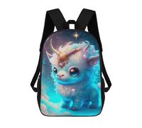 Magical Fantasy Unicorn Art Print Mochila Escolar De Moda, Mochila Para Material Escolar, Mochila Impermeable Informal Para Acampar, Aventuras Al Aire Libre Y Viajes Diarios 17inch