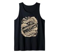 Magical Flute Surrounded by Clouds and Music Camiseta sin Mangas