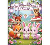 Magical Forest Friends: A Cute Woodland Animals Coloring Book for Kids Ages 3-8 | Fun Foxes, Bunnies, Deer, Owls & Fairy Adventures