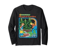 Magical Garden 420 Sarcastic Retro Vintage Funny Adult Humor Manga Larga