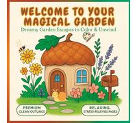 Magical Garden Coloring Book: Whimsical cottages, florals & tiny garden worlds - cozy line art with clear shapes • relaxing, screen-free coloring for kids, teens & adults