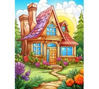 Magical Garden House Coloring Edition - 500 Pages.: Enjoy quiet creative time with nature-inspired drawings.