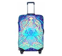 Magical Girl in - Funda elástica para equipaje de viaje, funda protectora de viaje para cajuela de 19 a 32 pulgadas, tamaño grande, Black, S(18-21in)