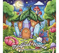 Magical Homes Coloring Book: Cute Magical Tiny Houses, Fairies, Dragons, and Cozy Fantasy Scenes (Fantasy Coloring Pages)