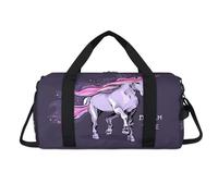 Magical Horse Unicorn - Bolsa deportiva con compartimento para zapatos, bolsa de fin de semana, bolsa de viaje para el gimnasio, organizador de equipaje para mujeres, hombres, niños y niñas