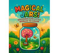 Magical Jars! Discover Cute Little Worlds to Color: A Fun and Easy Nature Coloring Book for Kids Ages 4-8 Featuring Forest Animals, Flowers, and Magical Mini Worlds in Glass Jars