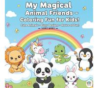 Magical Jungle Animals Coloring Book for Kids: Cute and Easy Animal Scenes for Fun and Relaxation: Adorable jungle animals in magical forests - easy, bold, and fun coloring pages for boys and girls.