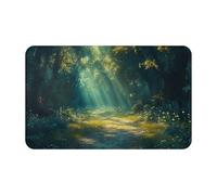 Magical Light And Shadow ForestSupernatural Symbols Black Printing - Toalla de playa de terciopelo de secado rápido con piel de melocotón de gran tamaño, 130 x 79 cm para adultos, toalla súper