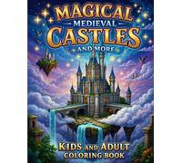 Magical Medieval Castles and More: A Fantasy Coloring Book for Kids and Adults Featuring Dragons, Knights, Castles, and Creatures.