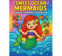 Magical Mermaid Adventures Coloring Book | Cute Undersea Fantasy Coloring Pages for Kids