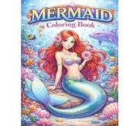 Magical Mermaid Coloring Book: Fun & Easy Mermaid Designs with Ocean Animals for Ages 4-12