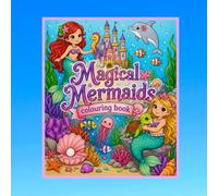 Magical Mermaids Coloring Book for Girls Ages 5-8: Cute Underwater Friends, Dolphins, Sea Turtles, Castles & Ocean Adventures