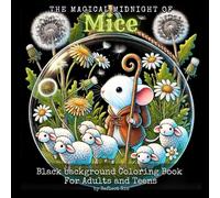 Magical Midnight Mice: Black Background Grayscale Coloring Book for Adults - Charming Mouse Terrariums Featuring Cozy and Whimsical Scenes for Stress ... - Black Background Coloring Book for Adults)