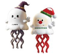 Magical Mini Dancing Ghost, Christmas - Creative Twisting Clockwork Slide, Dance and Swinging 3D Clockwork Ghosts Toy, for Halloween＆Christmas, Birthday Gifts (C+E)