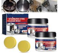 Magical Nano-Technology - Pasta de limpieza de acero inoxidable, limpiador de cera limpia de acero inoxidable, removedor de óxido para metal, pasta de pulido de metal, limpiador de acero inoxidable y