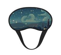Magical Nights - Máscara de dormir suave y cómoda con correa ajustable, opaca, para mujeres, niñas, hombres, viajes, yoga, siesta, trabajo