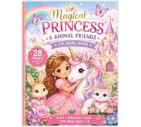 Magical Princess & animal friend coloring book