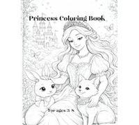 Magical Princess Coloring Book for girls Ages 4-8