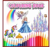 Magical Princess, Mermaid, Unicorn and Animals Coloring Book: Cute Coloring Pages with Magical Kingdoms, Princess, Super-girls, Unicorns and Animals for Kids Ages 4-10