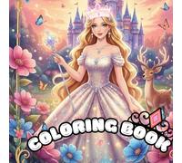 Magical Princess World Coloring Book Kids Ages 4-8: Cute and Easy Princess Coloring Pages - 60 Fun and Adorable Designs for Kids Ages 4-8 (8.5" x 8.5")