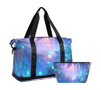 Magical Rainforest Scenery - Bolsas de fin de semana con bolsillo húmedo y correa ajustable para deportes, juego de 2 piezas para hombres y mujeres
