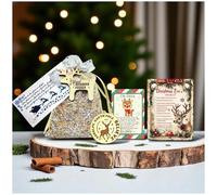Magical Reno Food Christmas Eve Box Fillers - Avena con purpurina biodegradable, hecho a mano para niños, relleno de calcetines de Nochebuena, actividad artesanal y tradición familiar