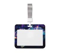 Magical Sea Turtles - Soporte deslizante para tarjetas de identificación de plástico duro, protector de etiqueta de nombre para enfermeras y oficina