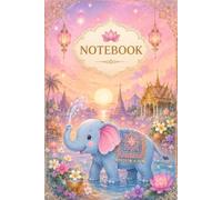 Magical Thai Elephant Notebook: Songkran Water Festival Pastel Sunset Watercolor Journal | 120 Pages Lined Cream Paper | 6x9 Inches Paperback | Cute ... Lanterns and Flowers for Writing and Notes